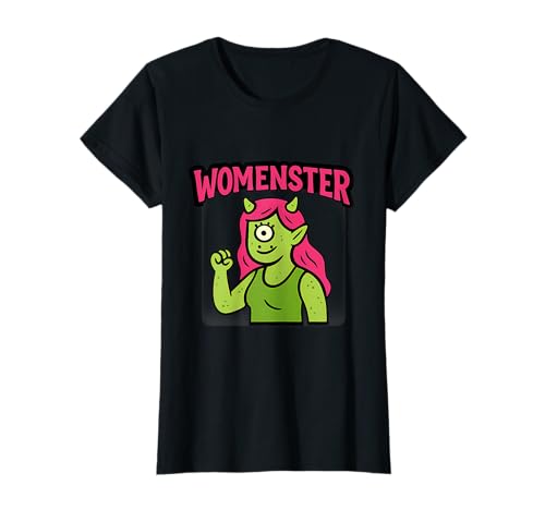 Womenster Cartoon Monster Girl Power Feminist Grafik T-Shirt Womenster Cartoon Monster Girl Power Feminist Grafik T-Shirt von Modern Aesthetic Design Studio