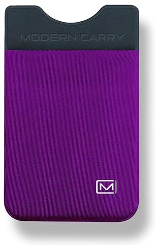 Modern Carry Slim Credit Card Wallet Ultra Thin, Violett mit 2 Kartenfächern, Einheitsgröße, Kreditkartenetui von Modern Carry