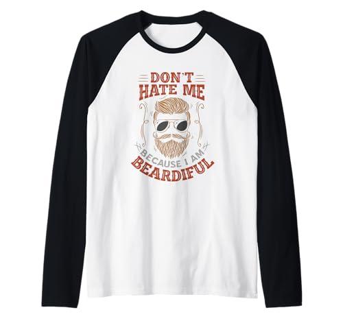 Bearded Daddy Herren Bart Bearded Dad Lustiger Bart Raglan von Modern Tees Beard Tshirts