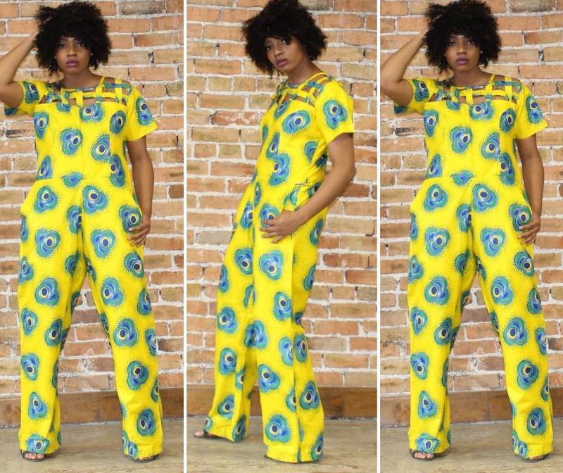 Ankara Flare Leg Jumpsuit von ModernAfrica