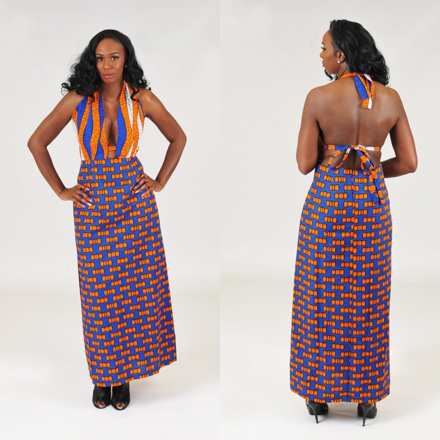 Ankara Freches Maxi Kleid von ModernAfrica