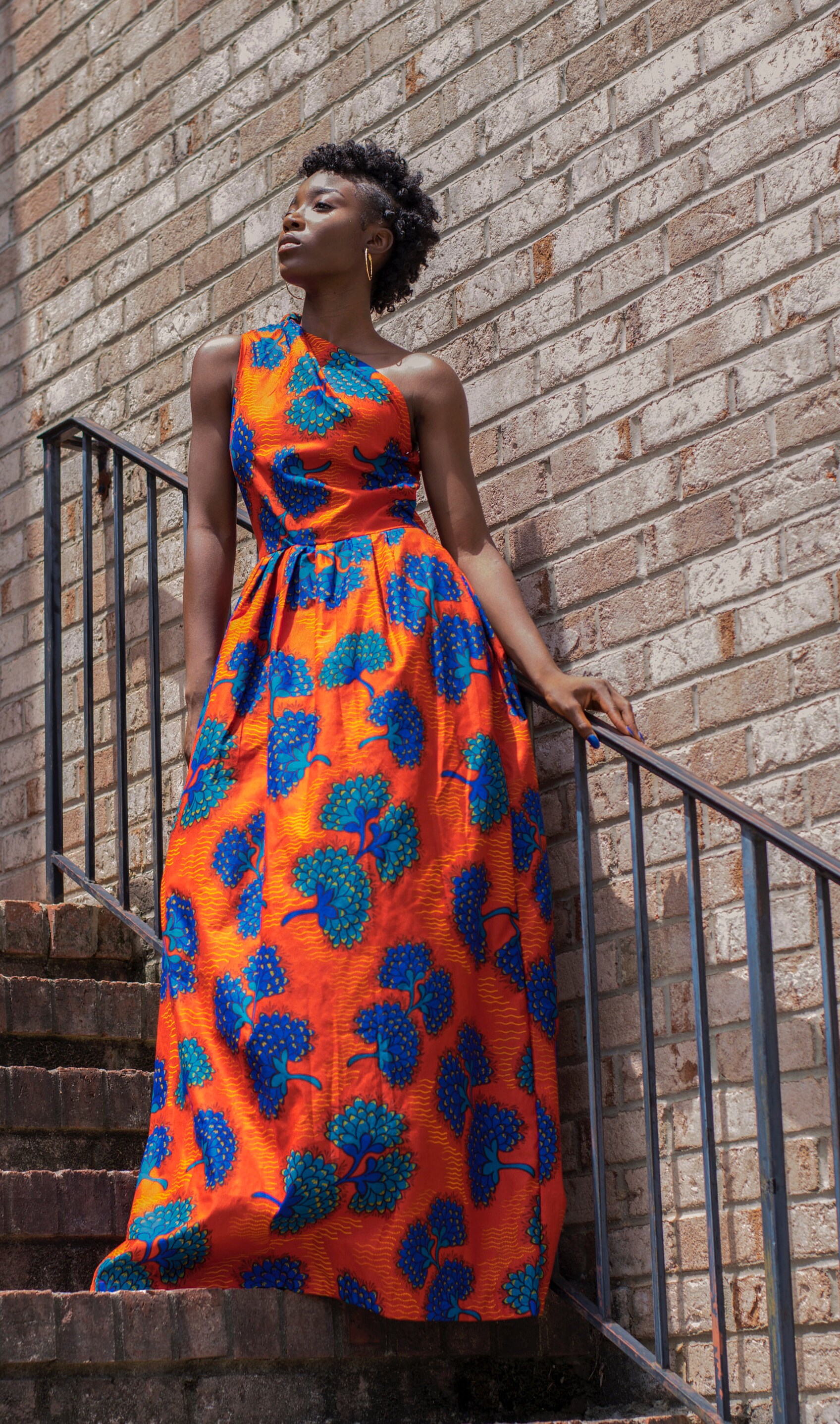 Ankara One Shoulder Maxi Kleid von ModernAfrica