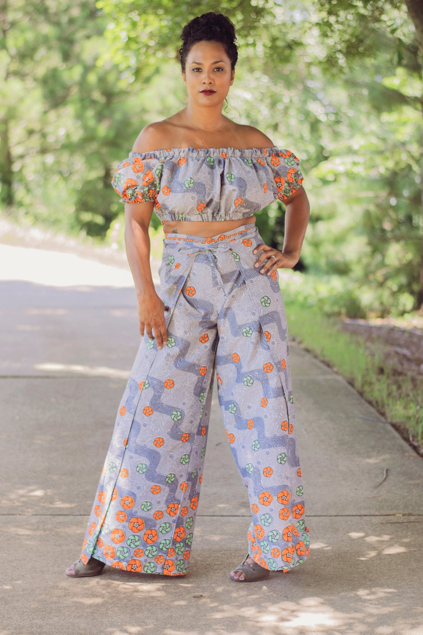 Ankara Zweiteilige Offene Hose von ModernAfrica