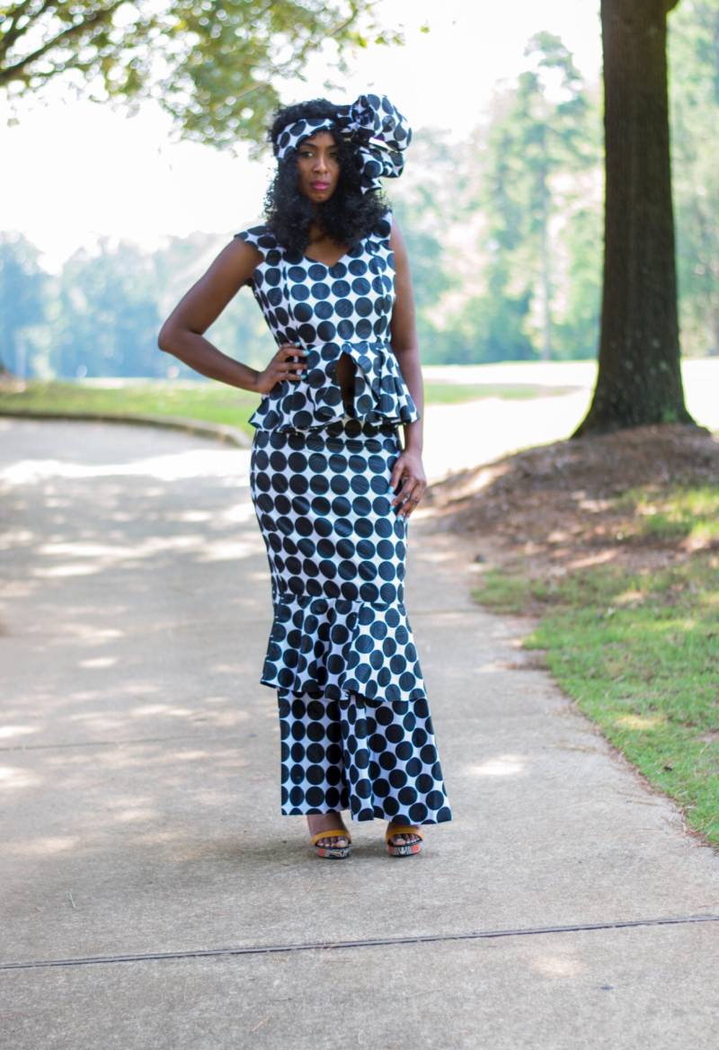 Drei Stück Schwarz Und Weiß Ankara von ModernAfrica