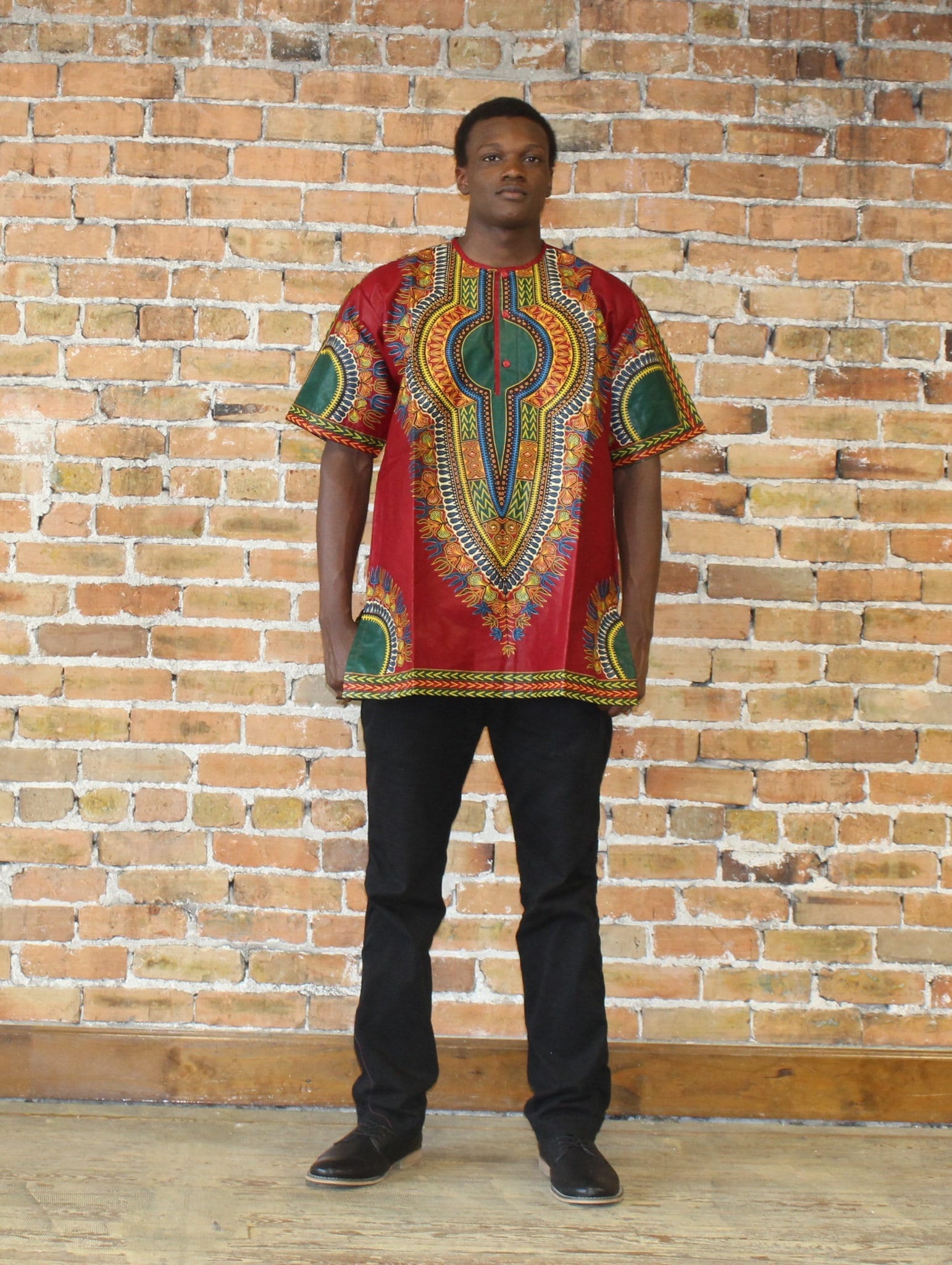 Rotes Dashiki Shirt von ModernAfrica