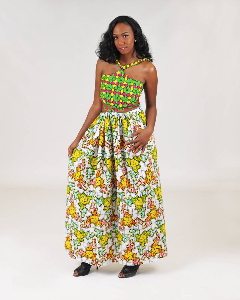 Tiara Ankara Maxi Kleid von ModernAfrica
