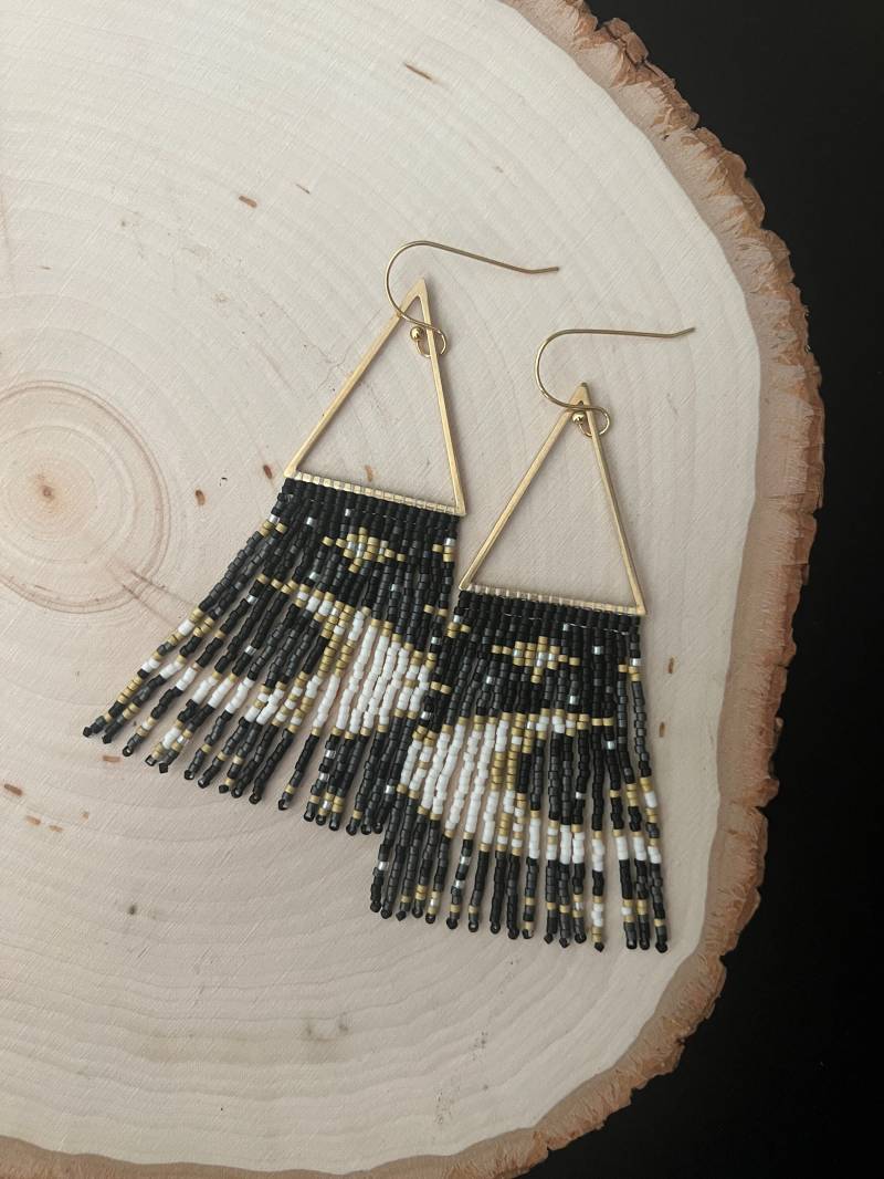 Neumond // Sternennacht Mond Ohrringe von ModernCherokee