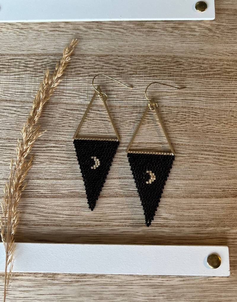 The Hallows // Mond Perlen Ohrringe von ModernCherokee