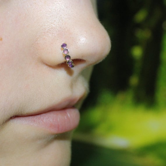 2mm Amethyst Nasenring - Gold Nasenbügel Turmpiercing Knorpelohrring Tragus Ohrring Daith Ring Helix Hoop Nasen Piercing 16G 2mm Amethyst Nasenring - Gold Nasenbügel Turmpiercing Knorpelohrring Tragus Ohrring Daith Ring Helix Hoop Nasen Piercing 16G von ModernJewelBoutique