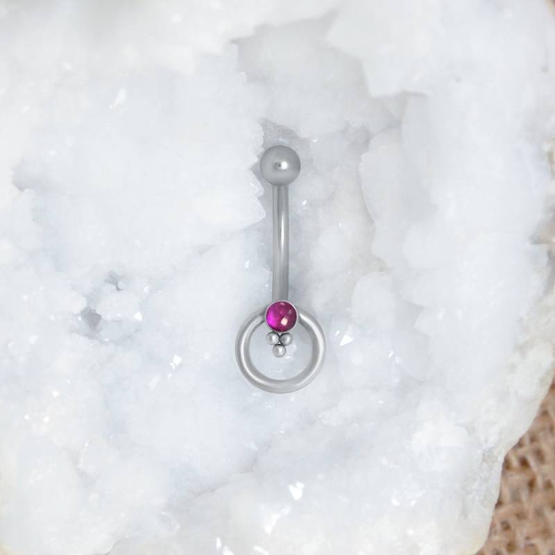 Augenbrauen Ring - Chirurgenstahl 316L Barbell Turm Piercing Mit Rubin Stein Von Außen Aufgefädelter Knorpel Ohrring Augenbrauen Ring - Chirurgenstahl 316L Barbell Turm Piercing Mit Rubin Stein Von Außen Aufgefädelter Knorpel Ohrring von ModernJewelBoutique