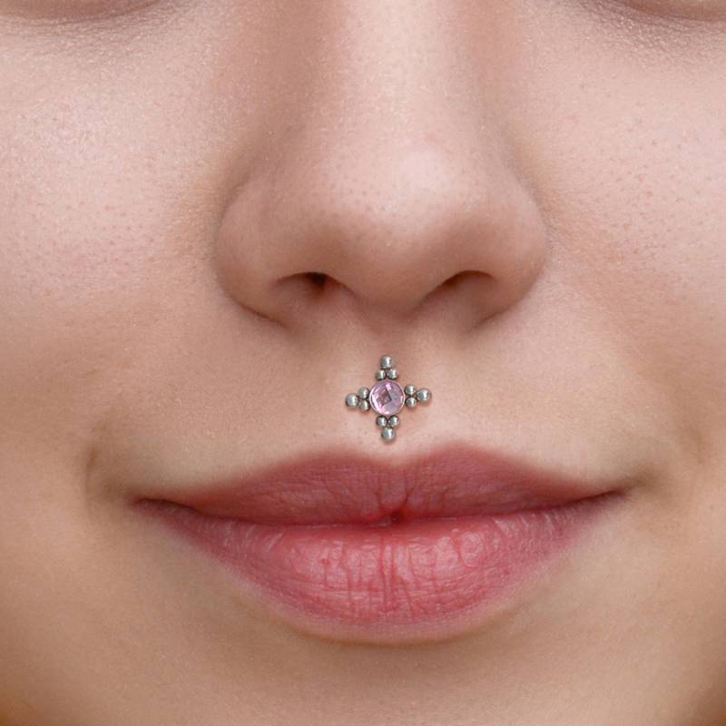 Chirurgenstahl Lippe Gestüt - Medusa Piercing Schmuck Monroe Flat Back Stud Mit Cz Stein Philtrum Labret Chirurgenstahl Lippe Gestüt - Medusa Piercing Schmuck Monroe Flat Back Stud Mit Cz Stein Philtrum Labret von ModernJewelBoutique