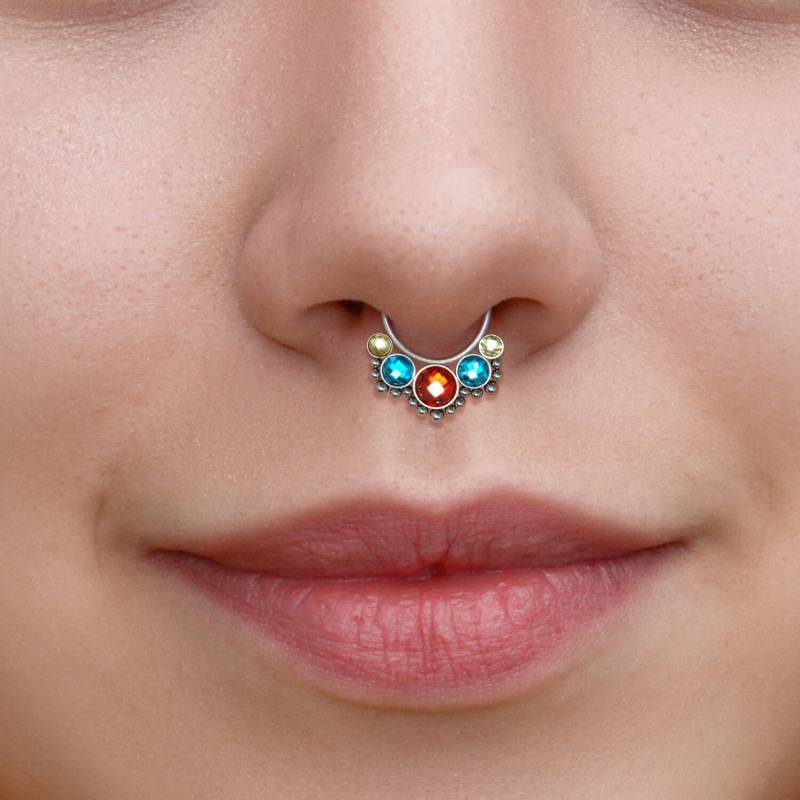 Chirurgenstahl Septum Schmuck - Piercing 16G Daith Hoop Mit Cz Steinen Ohrring Jewelry Clicker Chirurgenstahl Septum Schmuck - Piercing 16G Daith Hoop Mit Cz Steinen Ohrring Jewelry Clicker von ModernJewelBoutique