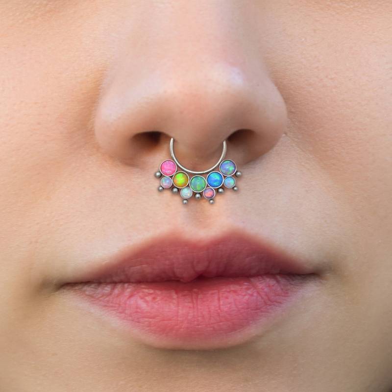 Daith Schmuck - Septum Ring Chirurgenstahl 18 Gauge Clicker Nasenring Piercing Daith Schmuck - Septum Ring Chirurgenstahl 18 Gauge Clicker Nasenring Piercing von ModernJewelBoutique