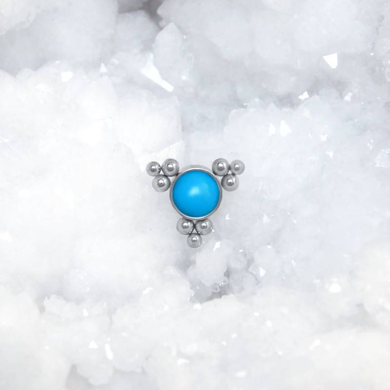 Dermal Piercing - Top Chirurgenstahl Schmuck Mit Türkis Stein Gefädelt Microdermal Dermal Piercing - Top Chirurgenstahl Schmuck Mit Türkis Stein Gefädelt Microdermal von ModernJewelBoutique