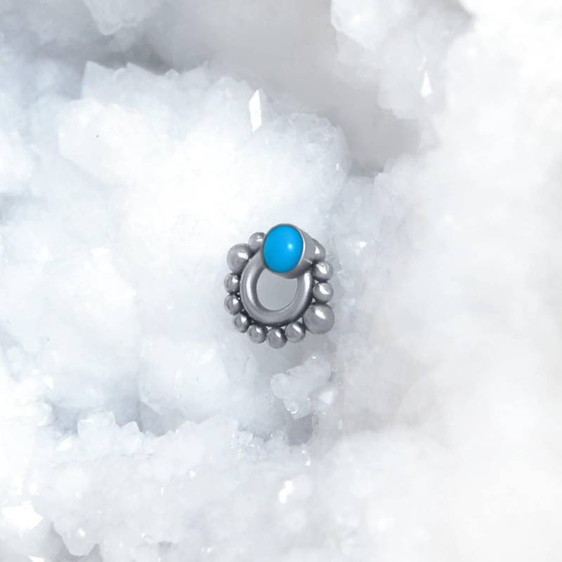 Dermal Schmuck - Chirurgenstahl Top Piercing Mit Türkis Stein Innengefädeltes Microdermal Dermal Schmuck - Chirurgenstahl Top Piercing Mit Türkis Stein Innengefädeltes Microdermal von ModernJewelBoutique