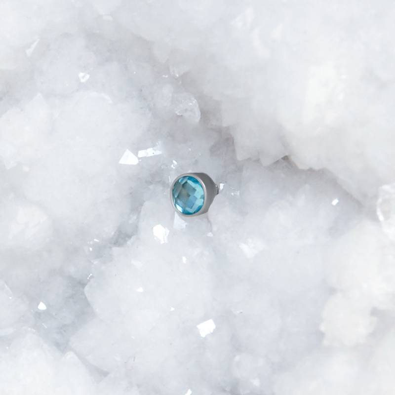 Dermal Schmuck - Top Chirurgenstahl Piercing Mit Cz Stein Innengewinde Microdermal von ModernJewelBoutique