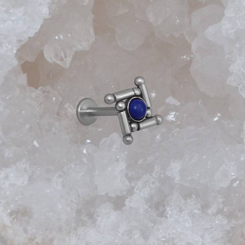 Helix Ohrring - Labret Mit Innengewinde Für Tragus Piercing Knorpelschmuck Chirurgenstahl Conch Bolzen Lapis Lazuli Body Helix Ohrring - Labret Mit Innengewinde Für Tragus Piercing Knorpelschmuck Chirurgenstahl Conch Bolzen Lapis Lazuli Body von ModernJewelBoutique