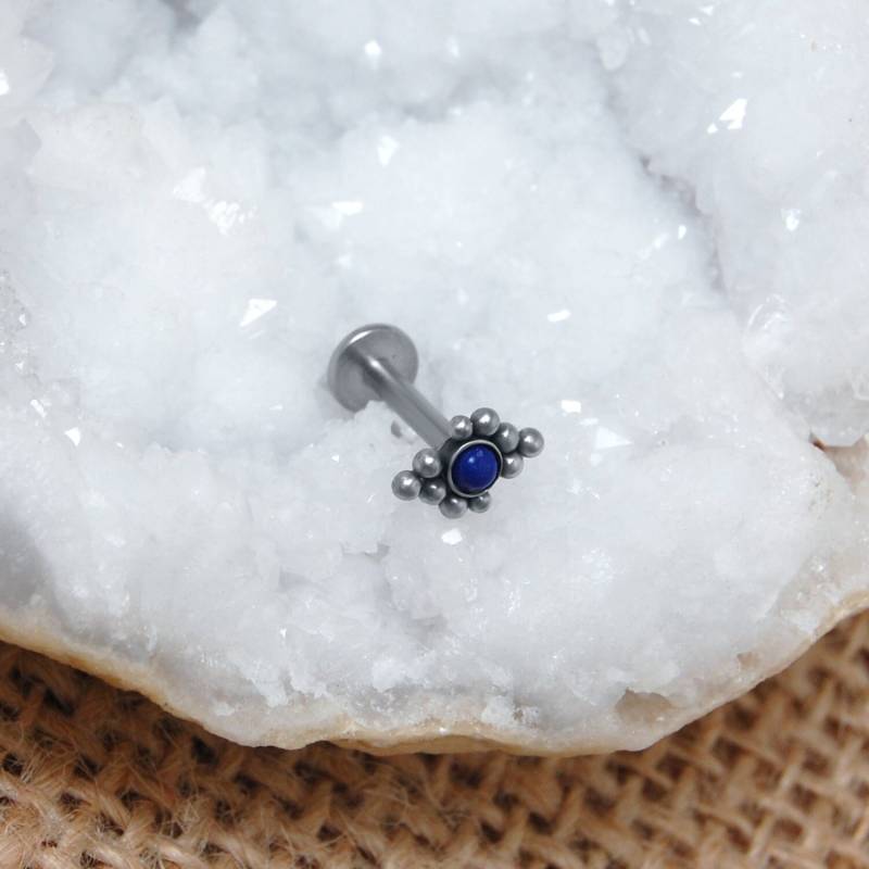 Helix Ohrring - Labret Mit Innengewinde Für Tragus Piercing Knorpelschmuck Chirurgenstahl Conch Bolzen Lapis Lazuli Body Helix Ohrring - Labret Mit Innengewinde Für Tragus Piercing Knorpelschmuck Chirurgenstahl Conch Bolzen Lapis Lazuli Body von ModernJewelBoutique