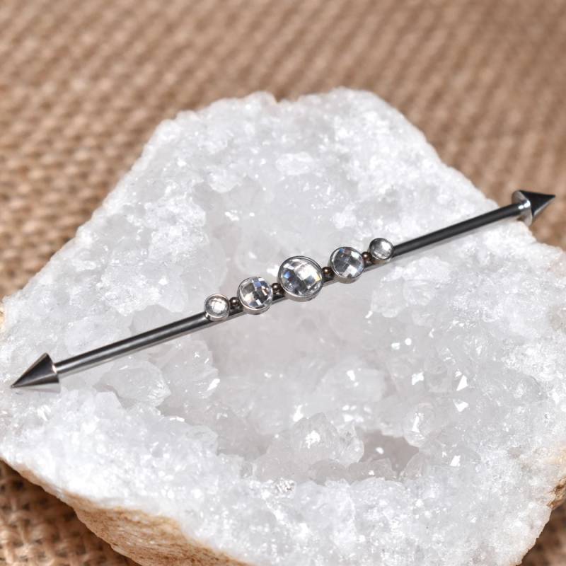 Industrieller Ohrring, Chirurgenstahl Industrie-Piercing, Gerüst Schmuck, Stahl Bar Piercing, 14G Schmuck Für Knorpel Industrieller Ohrring, Chirurgenstahl Industrie-Piercing, Gerüst Schmuck, Stahl Bar Piercing, 14G Schmuck Für Knorpel von ModernJewelBoutique