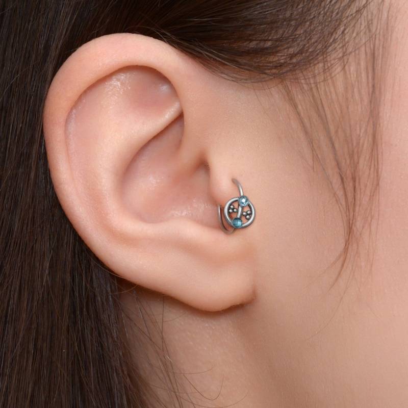 Tragus Ohrring - Knorpel Hoop Aus Chirurgenstahl Nahtloser Ring Für Helix Piercing Rook Clicker Conch Schmuck Mit Cz Steinen Tragus Ohrring - Knorpel Hoop Aus Chirurgenstahl Nahtloser Ring Für Helix Piercing Rook Clicker Conch Schmuck Mit Cz Steinen von ModernJewelBoutique