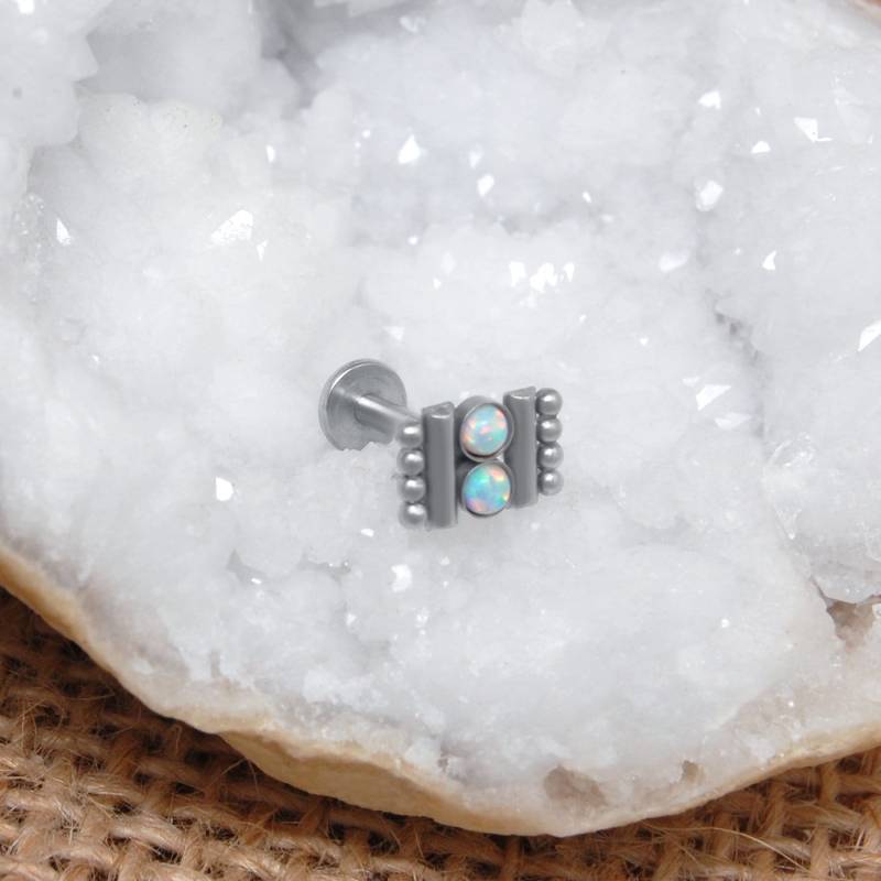 Tragus Schmuck Ohrstecker - Knorpel Piercing Chirurgenstahl Helix Opal Conch Flat Back Ohrring Innengefädeltes Labret Tragus Schmuck Ohrstecker - Knorpel Piercing Chirurgenstahl Helix Opal Conch Flat Back Ohrring Innengefädeltes Labret von ModernJewelBoutique
