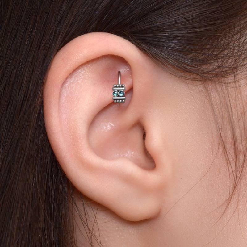 Turm Piercing Schmuck - Chirurgenstahl Tragus Hoop Ohrring Knorpel Clicker Head Helix Conch Ring Turm Piercing Schmuck - Chirurgenstahl Tragus Hoop Ohrring Knorpel Clicker Head Helix Conch Ring von ModernJewelBoutique