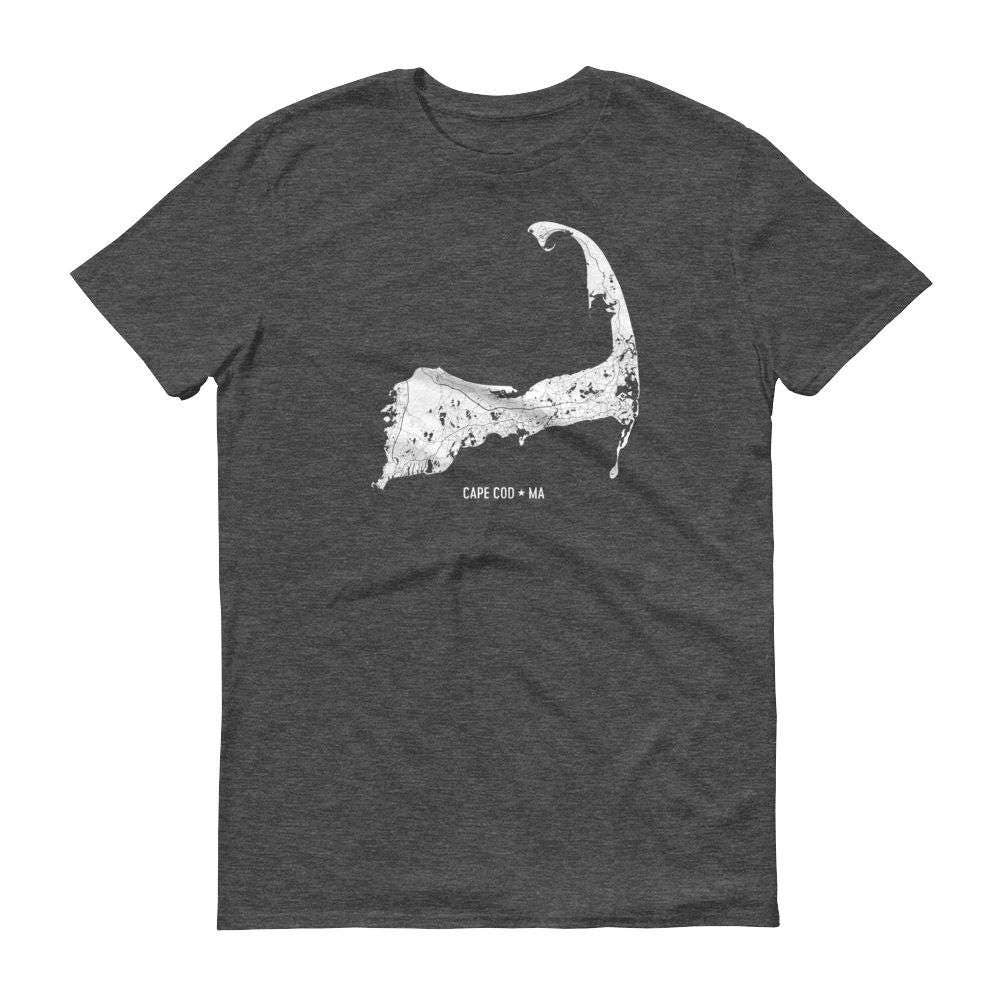 Cape Cod T-Shirt Massachusetts Strand Reise T-Shirt von ModernMapArt