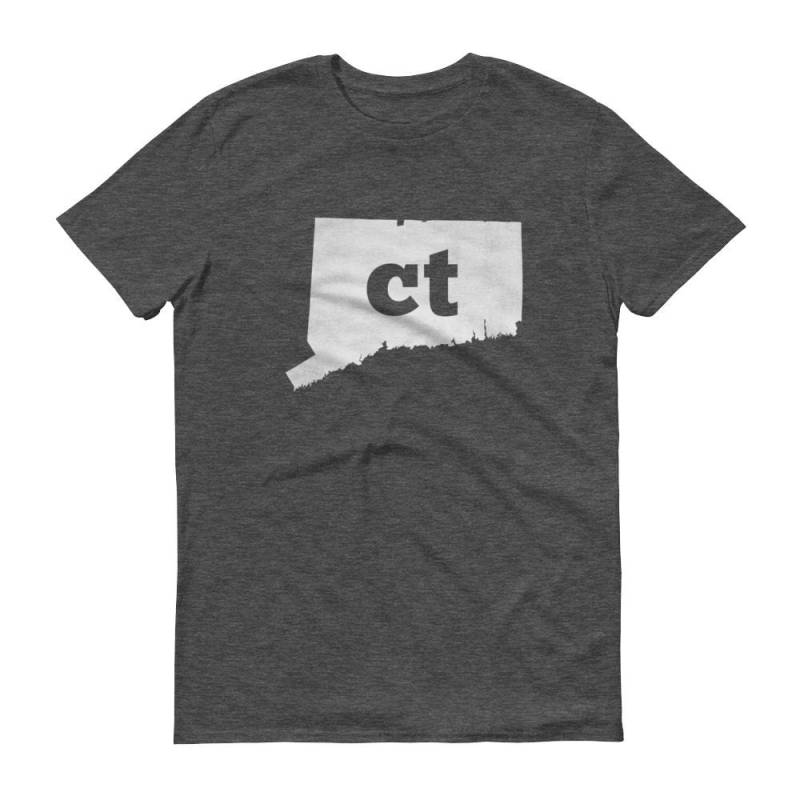 Conneticut Map T-Shirt, State Pride Ct T-Shirt von ModernMapArt