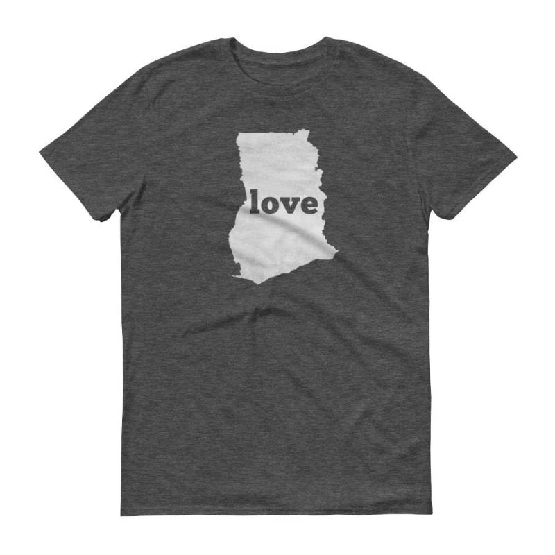 Ghana Karte T-Shirt, Love Shirt, Made in Usa von ModernMapArt