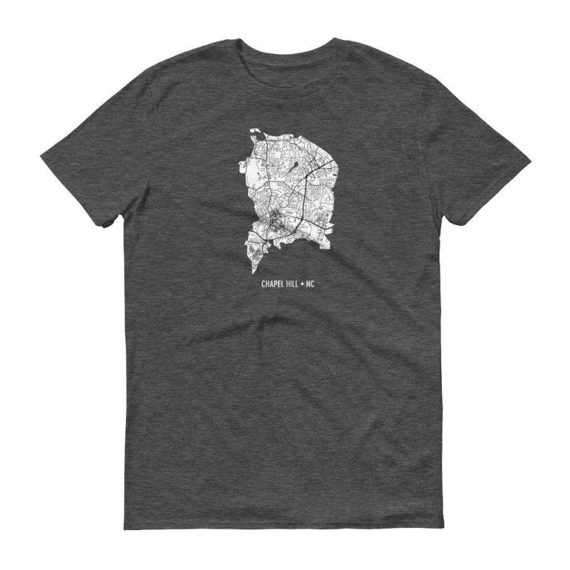 Kappelle Hill Map T-Shirt North Carolina T-Shirt von ModernMapArt