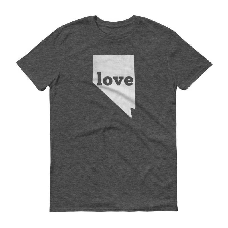 Nevada Liebe T-Shirt State Pride Map T-Shirt von ModernMapArt