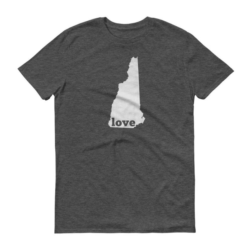 New Hampshire Love T-Shirt Zustand Stolz Karte T-Shirt von ModernMapArt