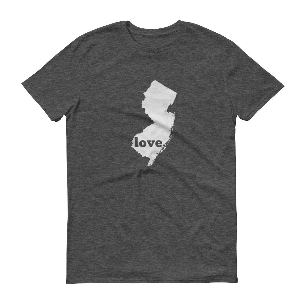 New Jersey Shirt, Tshirt, Liebe T-Shirt, Zustand Pride, Jersey-Geschenke, Staat, Karte, T-Stück von ModernMapArt