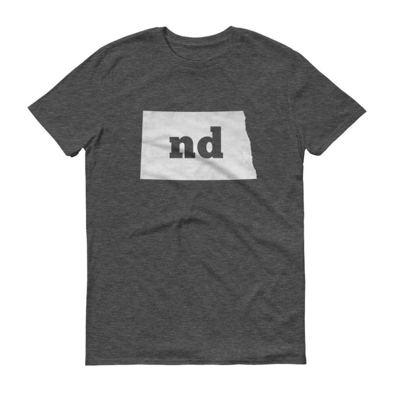 North Dakota Karte T-Shirt Nd State Pride T-Shirt von ModernMapArt