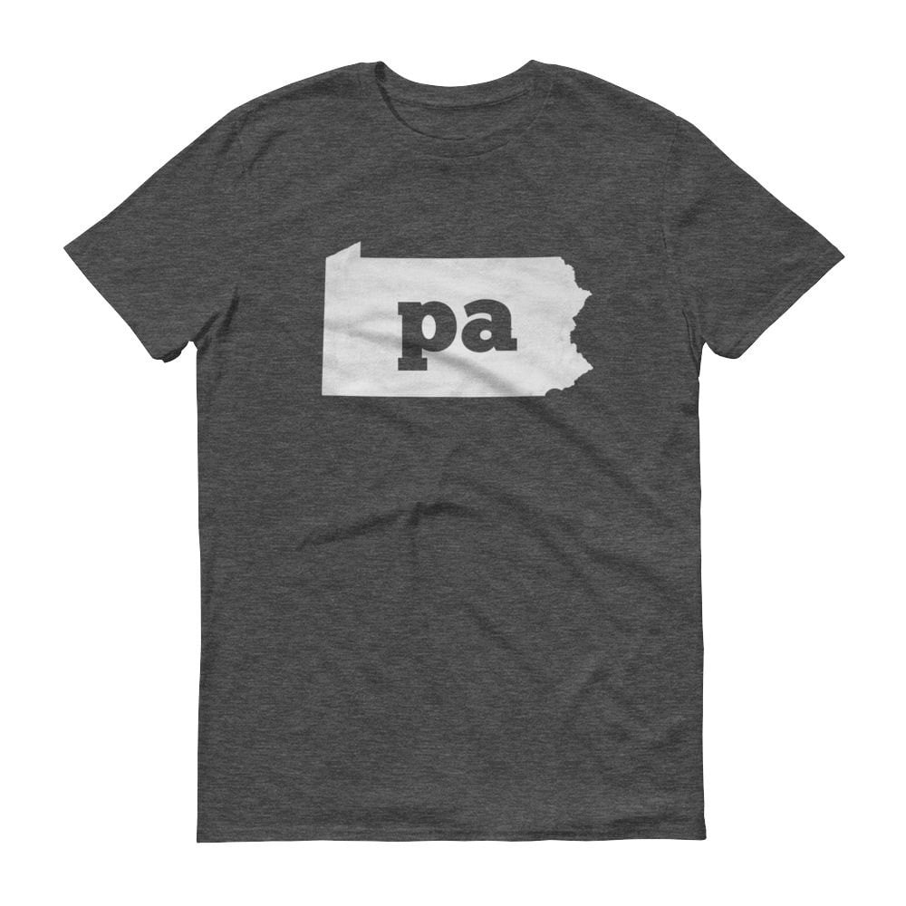 Pennsylvania Map T-Shirt Pa State Pride T-Shirt von ModernMapArt