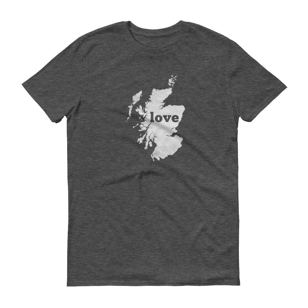 Schottland Map T-Shirt Scottish Love T-Shirt von ModernMapArt