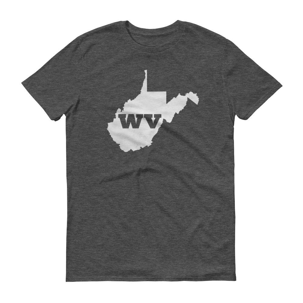 West Virginia Map T-Shirt Wv State Pride T-Shirt von ModernMapArt