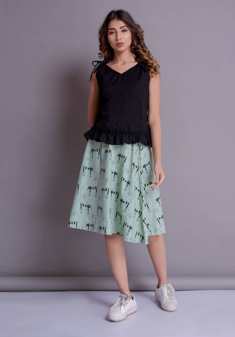 Handgefertigtes Rüschen Leinen Top Ärmellose Bluse Mit Verstellbaren Riemen von ModernMoveBoutique