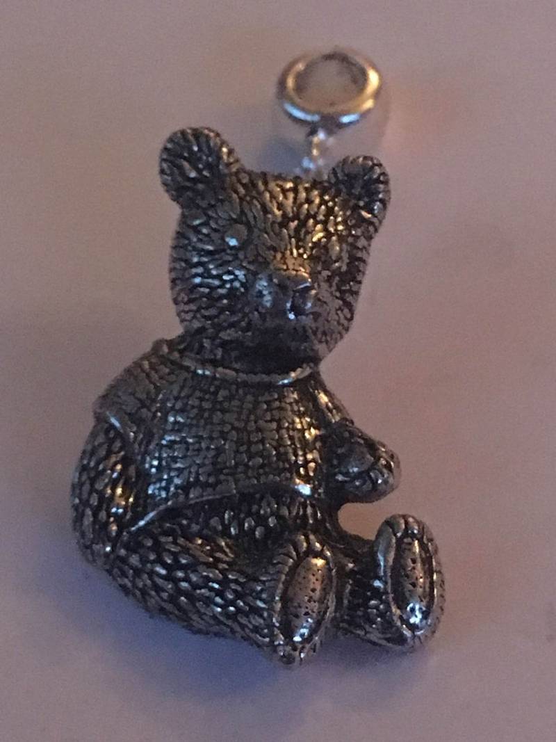 A41 Teddybär Anhänger Mit 5 Mm Öse Passend Für Armbänder, Pandora, Ketten in Chromoptik Oder Zinn Erhältlich A41 Teddybär Anhänger Mit 5 Mm Öse Passend Für Armbänder, Pandora, Ketten in Chromoptik Oder Zinn Erhältlich von ModernPewterAndGifts