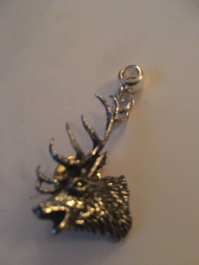 Hirschkopf Rot Mit 5 Mm Anhänger Öse Für Charm-Armband Europa Passen Auch Pandora, Halsketten A53 Gold Oder Zinn Finish Erhältlich Hirschkopf Rot Mit 5 Mm Anhänger Öse Für Charm-Armband Europa Passen Auch Pandora, Halsketten A53 Gold Oder Zinn Finish Erhältlich von ModernPewterAndGifts
