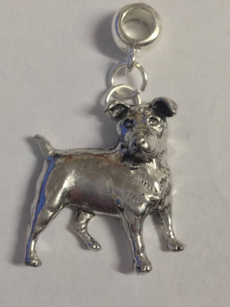 Jack Russel Terrier D13 Charm Mit 5 Mm Öse Passend Für Armbänder, Pandora, Ketten Chrom Gold Oder Zinn-Finish Erhältlich von ModernPewterAndGifts