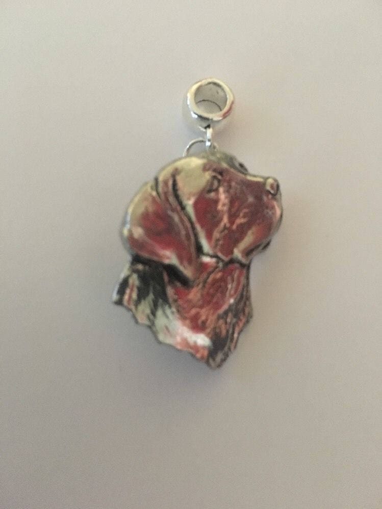 Labrador Kopf Charm Mit 5 Mm Loch Passend Für Charm-Armband Pandora, Halsketten Refa4 Chrom-Gold Oder Zinn-Finish Erhältlich Labrador Kopf Charm Mit 5 Mm Loch Passend Für Charm-Armband Pandora, Halsketten Refa4 Chrom-Gold Oder Zinn-Finish Erhältlich von ModernPewterAndGifts