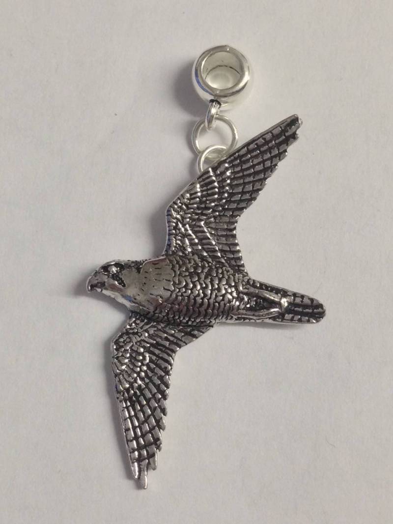 Peregrine B35 Charm Mit 5 Mm Anhängerschlaufe Passend Für Armbänder, Pandora, Ketten Und Erhältlich von ModernPewterAndGifts