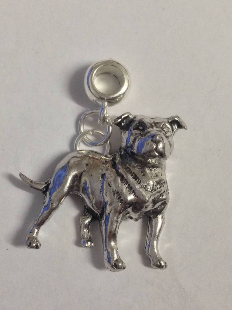 staffordshire Bullterrier Mit 5mm Loch Passend Für Anhänger Charm-Armband Pandora, Halsketten D17 Chrom-Gold Oder Zinn-Finish Erhältlich staffordshire Bullterrier Mit 5mm Loch Passend Für Anhänger Charm-Armband Pandora, Halsketten D17 Chrom-Gold Oder Zinn-Finish Erhältlich von ModernPewterAndGifts