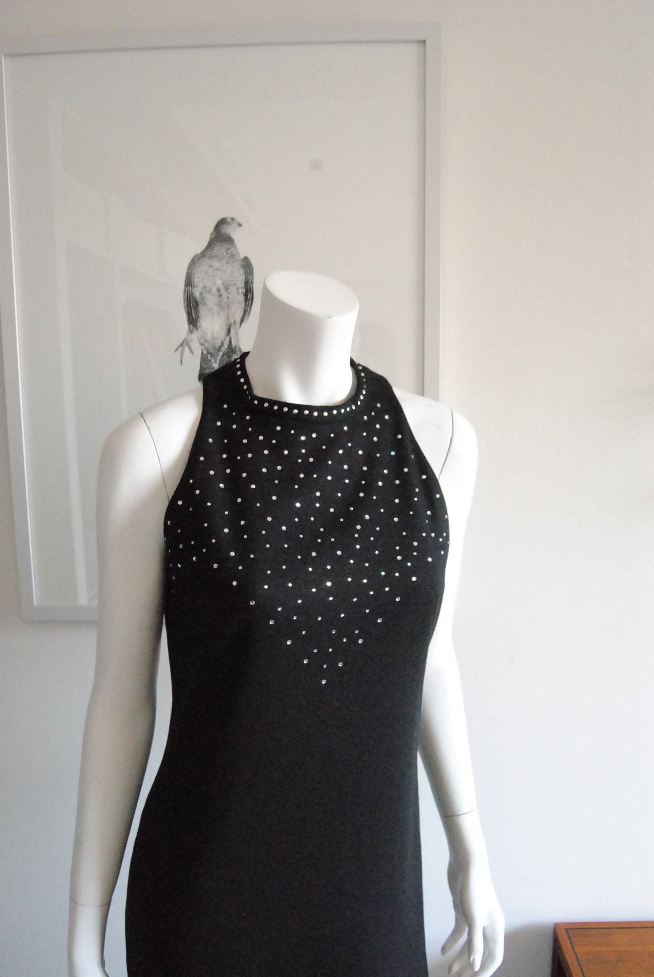 Versace Jeans Couture Schwarzes Kleid Größe 4/6 Bejeweled von ModernSquirrel