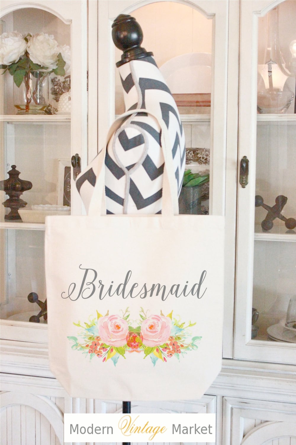 Brautjungfer Einkaufstasche | Hochzeitstasche Personalisiert Brautjungfer Einkaufstasche | Hochzeitstasche Personalisiert von ModernVintageMarket