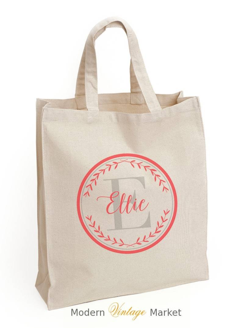 Personalisierte Brautjungfer Einkaufstasche Hochzeitsfeier Geschenk Personalisierte Brautjungfer Einkaufstasche Hochzeitsfeier Geschenk von ModernVintageMarket