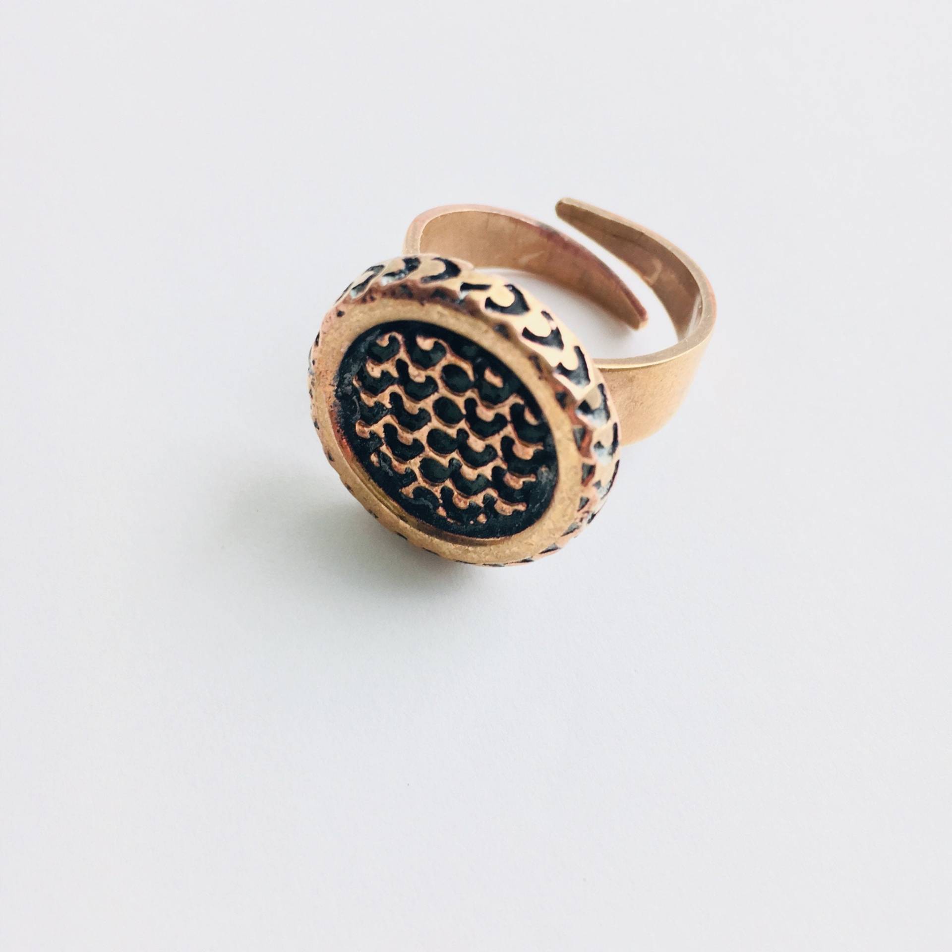 Seltener Vintage Modernist Pentti Sarpaneva Bronze Ring, Turun Hopea, 1960Er Jahre, Made in Finland Seltener Vintage Modernist Pentti Sarpaneva Bronze Ring, Turun Hopea, 1960Er Jahre, Made in Finland von ModernistNordic