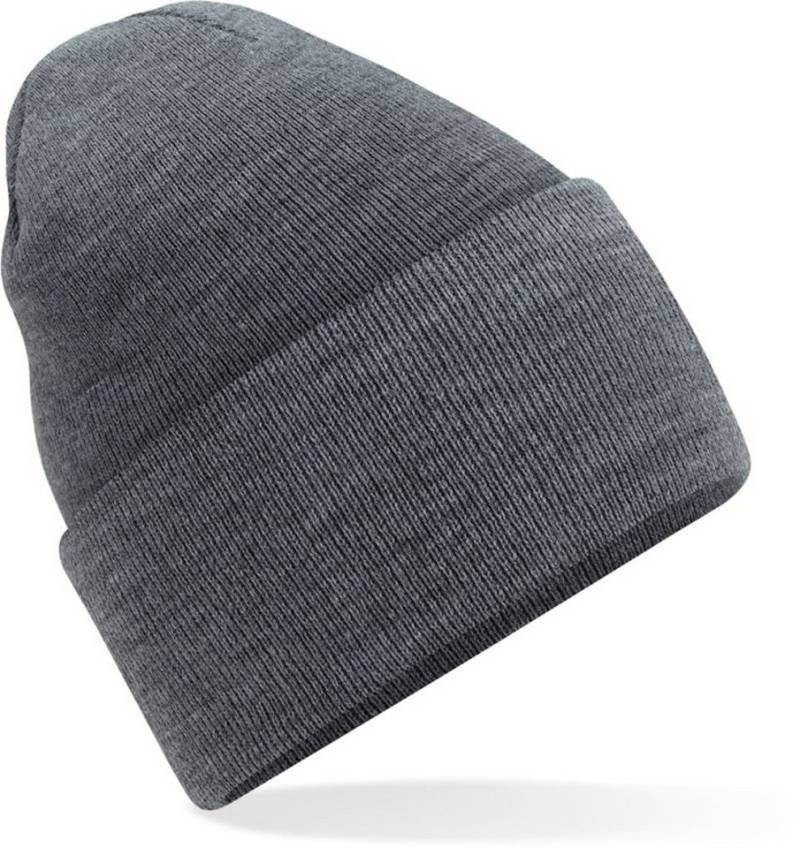 Modescout Stadler Beanie Wintermütze Strickmütze mit langem Umschlag mit 50% recyceltes Polyester, angenehmer Tragekomfort von Modescout Stadler