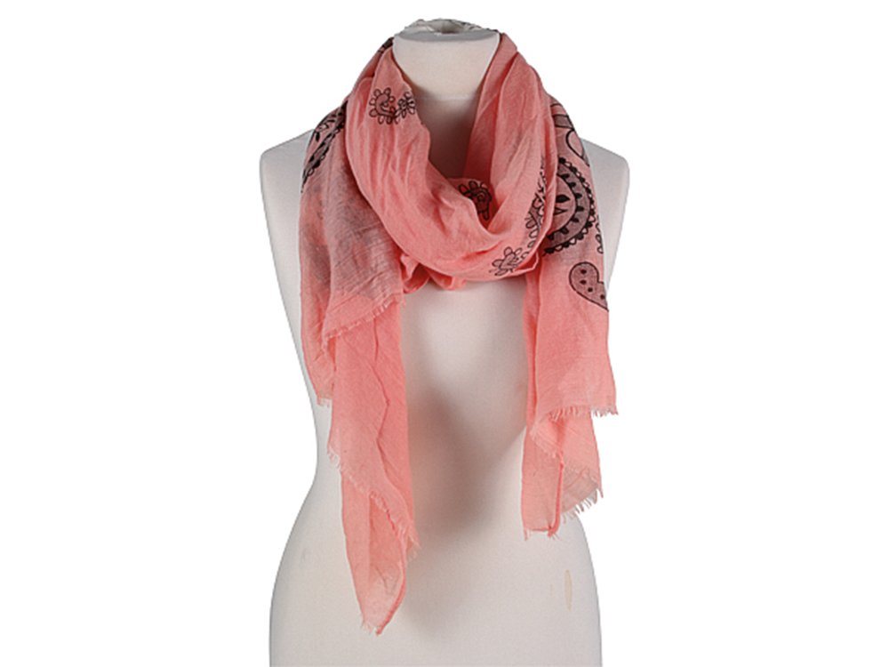 Modescout Stadler Modeschal Damen Schal Scarf Ornamente, Baumwolle und Viskose, angenehm weicher Griff von Modescout Stadler